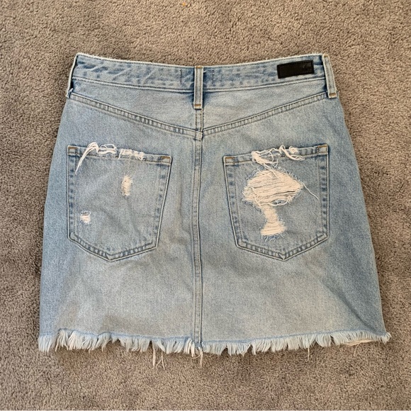 EUC A&F ZOE NATURAL RISE VINTAGE A LINE SKIRT DISTRESSED - Picture 2 of 3